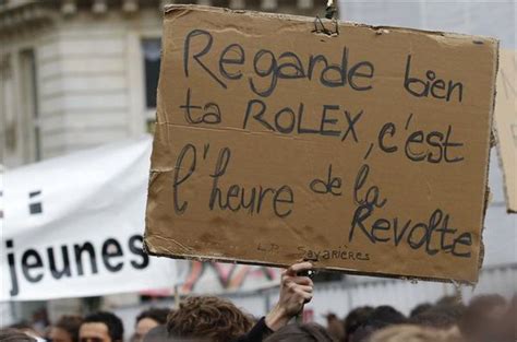 «Macron regarde ta Rolex, c'est l'heure de la révolte» 